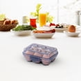 thumbnail image 4 of Stackable Egg Storage Container for Refrigerator | Portable Food Grade Plastic Egg Holder with Handle | Household Kitchen Refrigerator Organizer Box, 1-Pack | Size S, 4 of 4