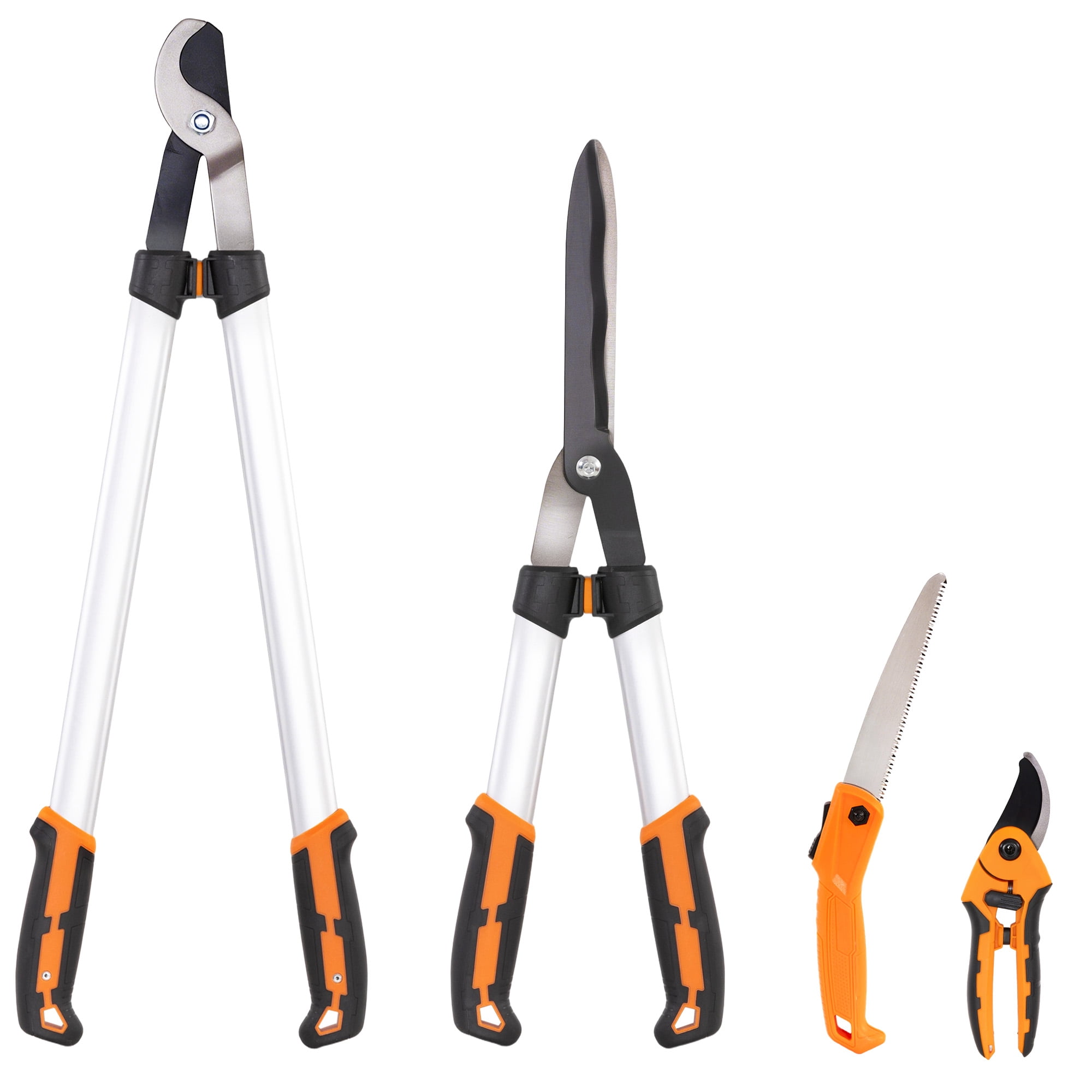Outsunny 4 Pcs Pruning Shears Set with Aluminum Handle
