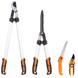 Outsunny 4 Pcs Pruning Shears Set with Aluminum Handle