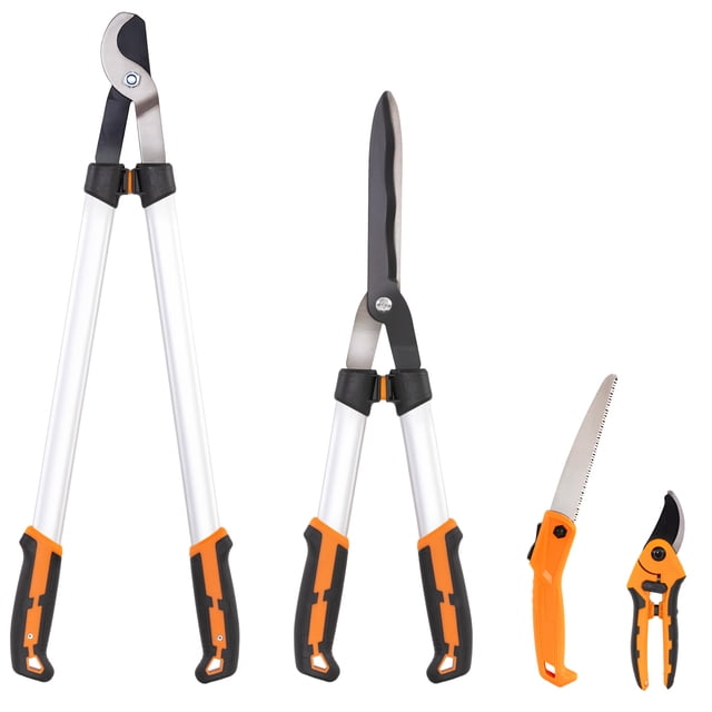 Outsunny 4 Pcs Pruning Shears Set with Aluminum Handle