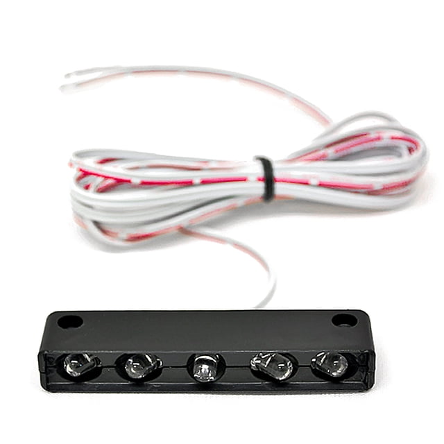 Krator White License Plate Tag Light 5 LED Fender Lite Compatible with Harley Davidson FXB Dyna Sturgis 80