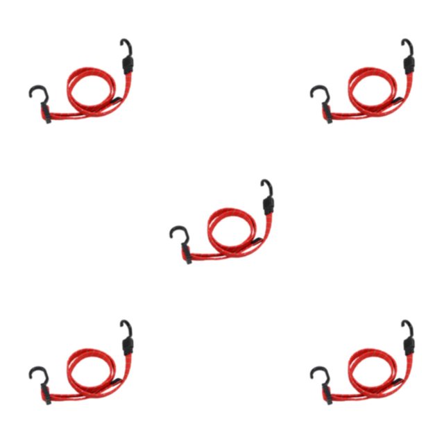 Dalazy Sangle de Valise Réglable - Durable et Sécurisée pour Tous les Besoins de Voyage Sangles Élastiques Fiables avec Crochet Réfléchissant Rouge 120cm 5ensemble