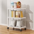 thumbnail image 3 of Bwiyojiz Storage & Organization Large Floor Shelving Unit Mobile Cart Adjustable Tier Shelves Kitchen and Bathroom Organizer Snack Rack, Gifts for Self, 3 of 6