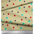 thumbnail image 2 of Soimoi Cotton Duck Fabric Square,Dot & Triangle Geometric Print Fabric by Yard 42 Inch Wide, 2 of 3