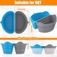 thumbnail image 2 of 2Pcs Slow Cooker Divider Liner for 6QT Pot Slow Cooker Liner Leakproof Foldable Silicone Pot Divider, 2 of 9
