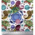 thumbnail image 1 of Soimoi Poly Georgette Fabric Mandala & Paisley Ethnic Print Fabric by Yard 52 Inch Wide, 1 of 3