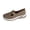 Brown, variant on AUDeals Womens Orthopedic Slip On Sneakers Non Slip Arch Support Lightweight Breathable Walking Shoes (Black, 7.5)