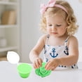 thumbnail image 4 of Green Solid Color Butter Slime Clay Toy Non Settling Stretchy Diy Craft Green Color With Accessories For Creative Play, 4 of 7