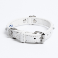 thumbnail image 2 of ATHENS Leather Dog Collar Single Row Rhinestones, 2 of 3