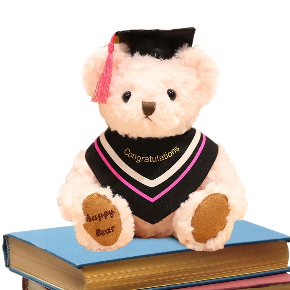 MesaSe Graduation Stuffed Animal 2022 Cute and Soft Plush Teddy Bear Toy with Cap Graduation Teddy Bear Personalized Graduation Gift for Kid Students & Adult Graduates classy