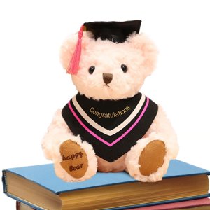 Graduation Stuffed Animal 2022 Cute and Soft Plush Teddy Bear Toy with Cap Graduation Teddy Bear Personalized Graduation Gift for Kid Students & Adult Graduates classy