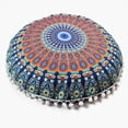 thumbnail image 1 of Luckyn 43CM Round Pattern Pillowcase Bohemian Cushion Cover Floor Cushion Pillows Cover, 1 of 6