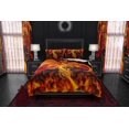 thumbnail image 3 of Fire Dragon Bedding Set, Duvet or Comforter, Gamer Bed Cover, Bedroom Decor,, 3 of 7