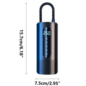 Car Tire Pump, Tire Machine Portable Compressor: 30L/S, Fast Tire Machine, with 8000Mah Portable Pump, Suitable for Car Tires Car Tire Inflator
