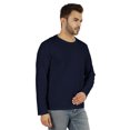 thumbnail image 2 of Inkmeso Men's Long Sleeve Cotton Basic Shirt Lightweight Solid T-Shirts, 2 of 7