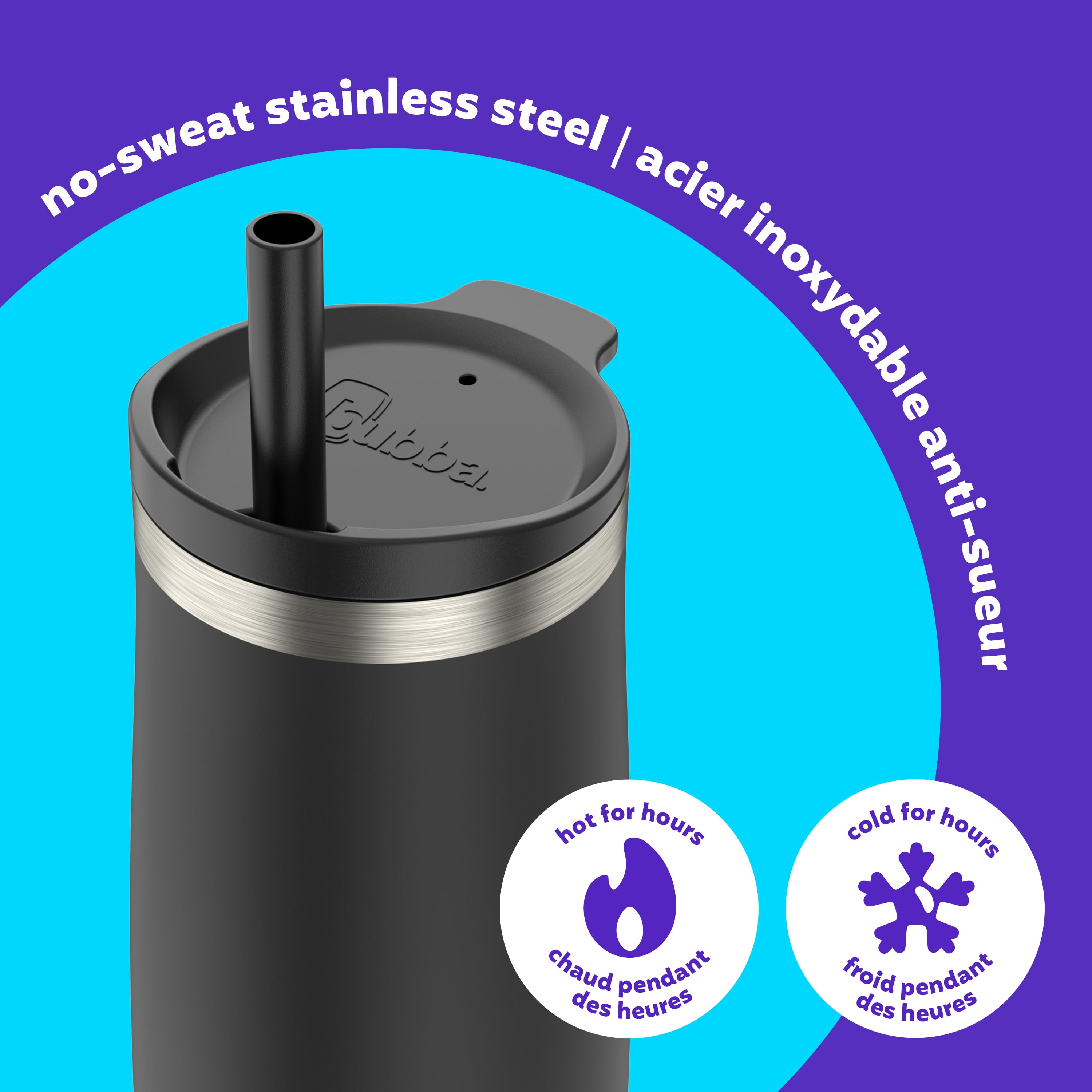 bubba Radiant Tumbler, oz ( ml), Stainless Steel Insulated Water Bottle