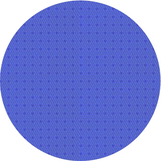 Ahgly Company Tapis d'Intérieur Ronds Transitionnels Lavables à la Machine, Ruban Bleu Bleu, Tapis de Zone, 6 Pieds Rond