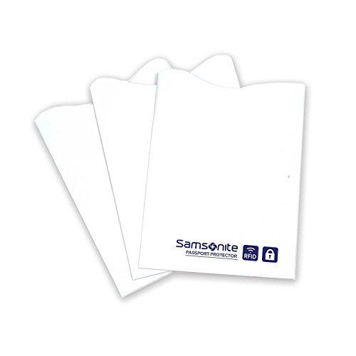 Samsonite Lot de 3 Pochettes RFID pour Cartes de Crédit, Blanc, Taille Unique