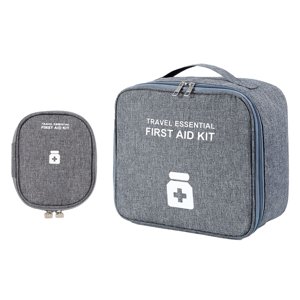 Empty First Aid Bags, Travel Medicine Bag, Medical Supplies Organizer Bag, Portable Kit for Traveling, Car, Home