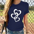 thumbnail image 2 of Yuyuzo Hauts d'Été pour Femmes 2025 Tendance Basique Travail Bureau Blouse Col Rond Manches Courtes T-Shirts Quotidiens Tuniques Cadeaux pour Femmes, 2 of 7