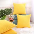 thumbnail image 4 of Unique Bargains 4-Piece Polyester Corn Stripe Throw Pillow Cover for Sofa, 4 of 10