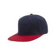 thumbnail image 1 of Top Headwear Flat Bill Adjustable Snapback Cap - Navy/Red, 1 of 2