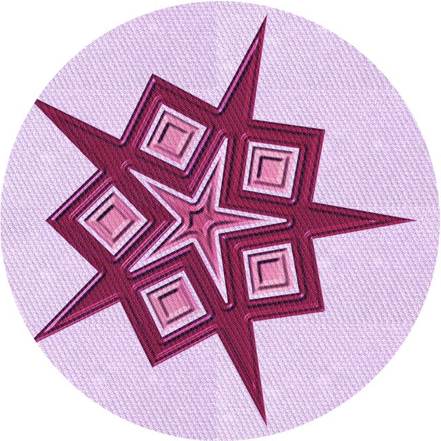 Ahgly Company Tapis Rond Lavable en Machine Intérieur Transitionnel Magenta Rose, 7 Pieds Rond