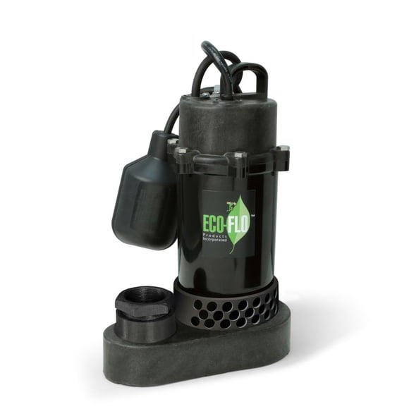 ECOFLO Pompe de Puisard Submersible 1 Troisième HP PL TETED Sw