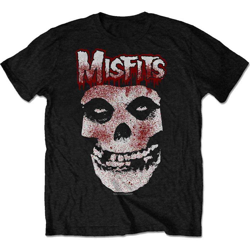 T-Shirt Unisexe Misfits Tête de Mort Goutte de Sang