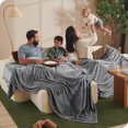 thumbnail image 1 of Bare Home Microplush Fleece Blanket - 300 GSM - Fuzzy Microfleece - Soft & Plush - Giant, Gray, 1 of 9
