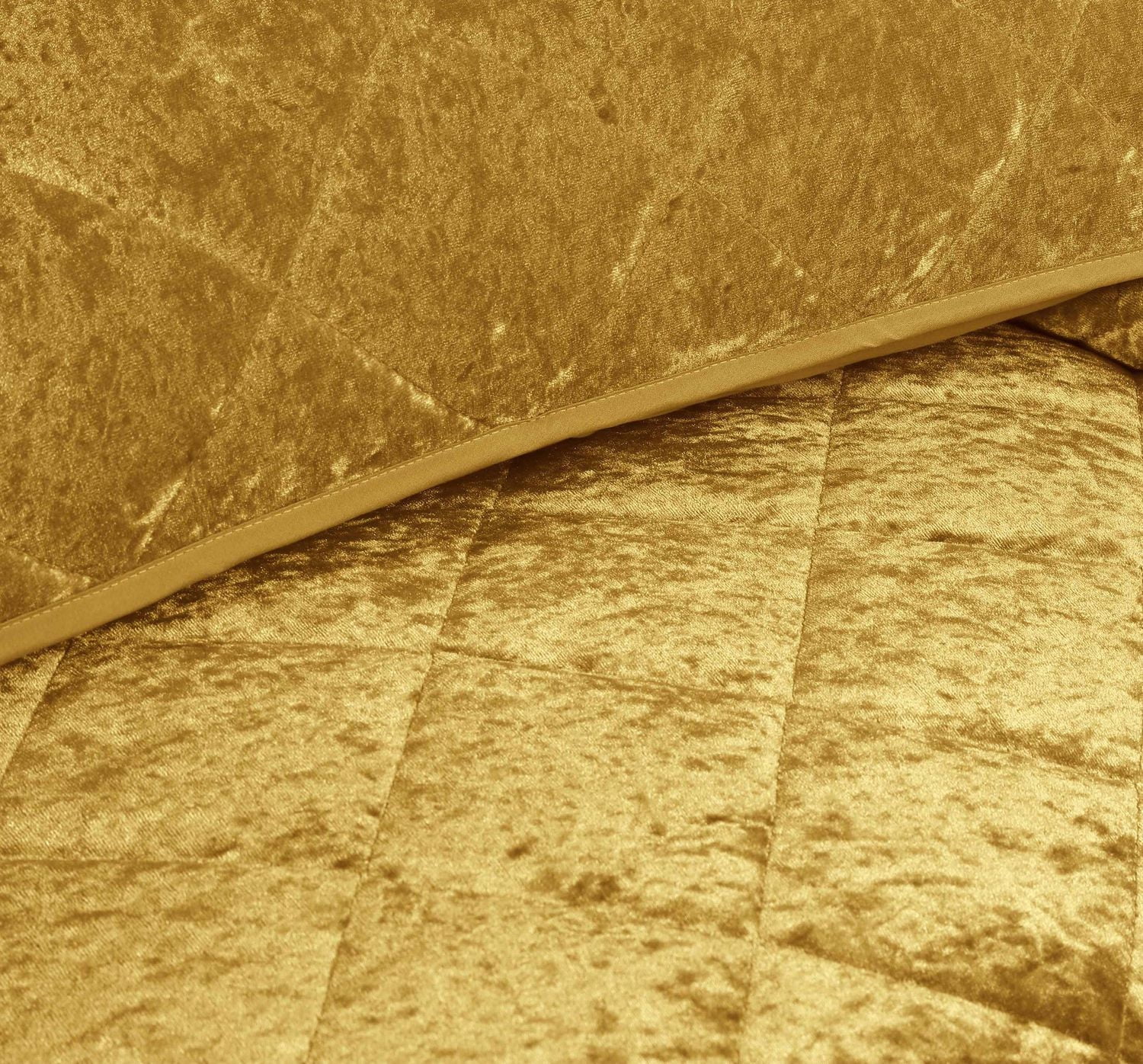 Ensemble de courtepointe en velours à motif de losanges de Swift Home