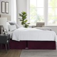 thumbnail image 2 of SGI Bedding 11 Inch Pleated Bed Skirt | Microfiber Bed Skirt | Fade Resistant, Wrinkle Free, Anti-static, Decorative, Extra Storage Space, Clutter-Free | Twin, Wine, 2 of 5