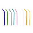 thumbnail image 4 of Reusable Glass Straws  5Pcs Bent Glass Drinking Straws for Smoothies  Milkshakes  Juice  Blue, 4 of 6