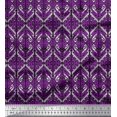 thumbnail image 1 of Soimoi Poly Georgette Fabric Geometric & Paisley Block Printed Craft Fabric by The Yard 52 Inch Wide, 1 of 3