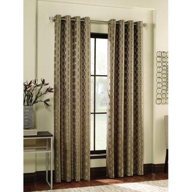 Jacquard Circle Window Panel