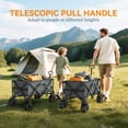 thumbnail image 4 of Outsunny Trolley on Wheels, Folding Camping Trailer, Dark Grey, 4 of 10