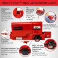 thumbnail image 2 of Equipment Lock Heavy Duty Rolling Door Lock - Roll Up Door Lock System - Maximum Security Storage Container Lock Box Truck Lock and Trailer Lock - Keyed Security (Keyed Differently), 2 of 5