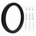 thumbnail image 1 of Large 5.6" Modern Floating House/Door Numbers 12mm Brushed Stainless Steel, 1 of 5