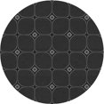 thumbnail image 1 of Ahgly Company Machine Washable Indoor Round Transitional Midnight Gray Area Rugs, 4' Round, 1 of 7