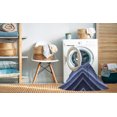 thumbnail image 2 of Ahgly Company Tapis d'Intérieur Ronds Transitionnels Bleus Lavables à la Machine, 3 Pieds Rond, 2 of 7