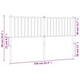 thumbnail image 2 of vidaXL Metal Headboard Decorative Steel Construction Headboard for Bedroom, 2 of 5