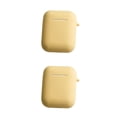 thumbnail image 3 of tamizeot Étui pour Écouteurs Compatible Bluetooth Remplaçable Flexible Couleur Unie Jaune 2Ensemble, 3 of 6