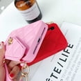thumbnail image 4 of Wallet Case Compatible with iPhone, Pretty Luxury Bag Design, Purse Flip Card Pouch Cover Soft Silicone Case with Hand Holder Long Shoulder Strap(Pink,iPhone XS max), 4 of 6