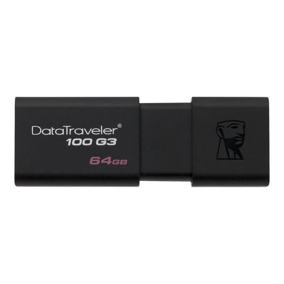 Kingston DataTraveler 100 G3 - USB flash drive - 64 GB - USB 3.0 - black
