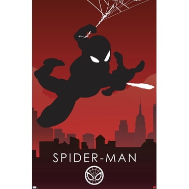 Marvel Heroic Silhouette - Spider-Man Wall Poster, 22.375" x 34"