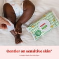 thumbnail image 2 of Baby Wipes, Huggies Natural Care Sensitive, UNSCENTED, 3 Flip Top Packs, 168 Wipes, 2 of 9