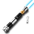thumbnail image 1 of VEVOR Épée Lumineuse 12 Couleurs RVB 16 Sons Mode Rechargeable Sabre Laser de Duel, 1 of 9