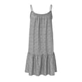 thumbnail image 5 of Kcodviy Robe pour Femmes Florale Femmes Décontractée Été Col Rond Ourlet à Volants Midi Robe d'Été Bretelles Spaghetti Sans Manches Courte Robe pour Femmes Robe de Plage, 5 of 5