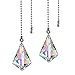 thumbnail image 3 of 2 PCS Crystal AB Coating Ceiling Fan Pull Chain Extender Prisms Drop Gifts, 3 of 4