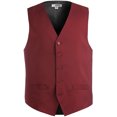 thumbnail image 1 of Ed Garments Men's Textured Weave Fully Lined Economy Vest, BURGUNDY, XXX-Large R, 1 of 1